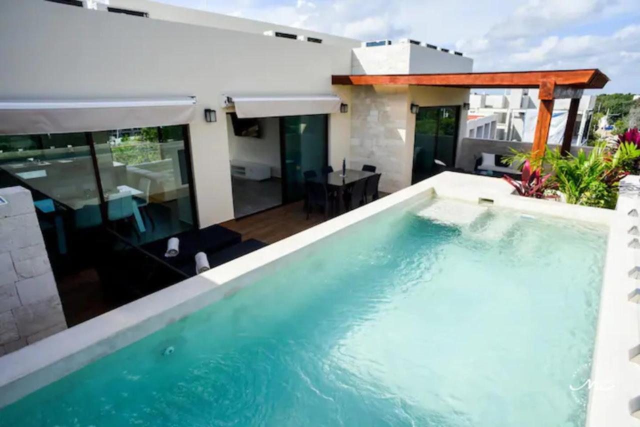 Ferienwohnung Penthouse Blue Luxury La Veleta Tulum Exterior foto